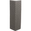 XXL sisal scratching post for corner/wall, 38 x 75 cm, gray