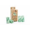 PetBuddy Excrement Bags, Compostable, 8 Rolls/ 15 Bags, Green with Print