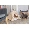 Tipi BOHO mit Kissen, 55 x 65 x 55 cm, Baumwolle, beige