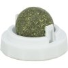 Catnip ball in self-adhesive holder, 5 cm, white/green