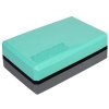 Yoga Block Duo blok do jogi zielono-antracytowy wysokość/szerokość 7,5 cm