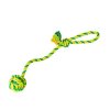 Throwing rope with ball HipHop cotton 41 cm 85 g lime green