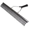 Rubber rake height/width 80 cm