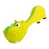 Lying down pony - dumbbell shape, with sound, 22 cm, latex, green, HipHop