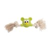 MINI mouse head with cotton barbell, with sound, 5x18 cm, green/natural, HipHop