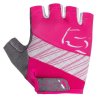 Schlichte Kinder-Fahrradhandschuhe rosa-weiß Konfektionsgröße 9-10