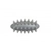 JAKOBS Massage egg with hedgehog spines small 7 cm silver