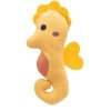 Seahorse with catnip 11 cm, plush, mix of colors