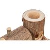 LEVIN train for mice, 17 x 14 x 12 cm, natural wood with bark