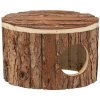 Nhà METTE cho hamster, 18 x 12 x 12 cm, gỗ tự nhiên có vỏ cây