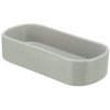 Ceramic oval bowl "trough", 600 ml/22 x 10 cm, various colors
