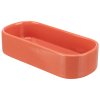 Ceramic oval bowl "trough", 600 ml/22 x 10 cm, various colors