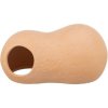 Ceramic house "peanut" for mouse, hamster, 2 holes, 21 x 10 x 11 cm, terracotta