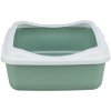CLASSIC cat toilet, with rim, 37 x 15 x 47 cm, sage/white