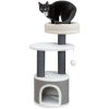 Scratching post MARCO 85 cm, cocoon, platform, bed, white/beige