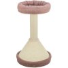 Scratching post VIVIANA 80 cm, conical base, bed, antique pink