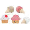 Ice cream / cake, toy with catnip, 7 cm, plush, various types