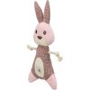 Rabbit - rabbit, 24 cm, toy without sound, fabric/plush, pink