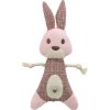Rabbit - rabbit, 24 cm, toy without sound, fabric/plush, pink