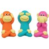 Wise monkey, toy with sound, 12 cm, stuffed latex, 3 variants