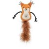Squirrel with feather tail, catnip, 12cm/24cm, plush