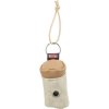 Excrement bag holder, with zipper, canvas/artificial leather, various colors