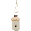 Excrement bag holder, with zipper, canvas/artificial leather, various colors