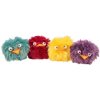 Fluffy rattling ball "birds", ø 6 cm, plush, various colors