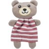Teddybär im Kleid, mit Katzenminze, 12 cm, Stoff, verschiedene Farben