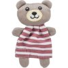 Teddy bear in a dress, with catnip, 12 cm, fabric, different colors