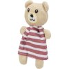 Teddy bear in a dress, with catnip, 12 cm, fabric, different colors