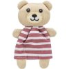 Teddy bear in a dress, with catnip, 12 cm, fabric, different colors