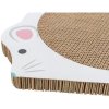 JUNIOR scratching board "mouse", catnip, 35 x 2.5 x 29.5 cm, white