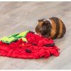 Smelling carpet "strawberry", active toy for rodents, 33 x 40 cm, red