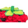 Smelling carpet "strawberry", active toy for rodents, 33 x 40 cm, red