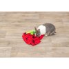 Smelling carpet "strawberry", active toy for rodents, 33 x 40 cm, red