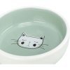 Ceramic bowl for cats, with glaze 0.3 l/13 cm, different motifs and colors