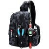 Fisherman fishing backpack black camouflage pack 1 pc