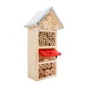 Trzypiętrowy dom PetBuddy, hotel dla owadów, 13 x 8,5 x 26 cm, drewno sosnowe