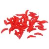 Bait Soft Worms künstliche Würmer 50 Stück rot Paket 1 Set
