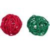 Xmas Balls - set 2 kuliček pro hlodavce, s rolničkami, 4 cm