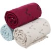 Xmas Christmas fleece blanket NATALYA, 100 x 70 cm, burgundy/light blue/grey