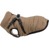 Zimní bunda PIROU s postrojem, písková (Provedení M: 45cm, hruď: 62-66cm, krk: až 48cm)