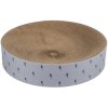 LILLY kulatý škrabací pelech s catnipem, ø 45 × 10 cm, karton, šedá