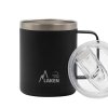 LAKEN Termo hrnek ocel 360 ml černý