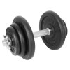Výprodej - Činka nakládací LIFEFIT® jednoruční 20 kg, 30mm tyč/6x kotouč