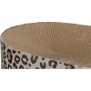 Kartonové škrabací lůžko LEO, s catnipem, 63 x 10 x 35 cm, hnědá/leopardí