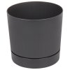 Oliver dekorativní květináč 18 antracitová průměr 18 cm
