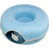 Filcová boudička - donut, ø 60 cm, s hračkou, modrá