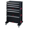 Keter Skrinka s 6 supliky na koleckach cerna cervena 0902202313254733079